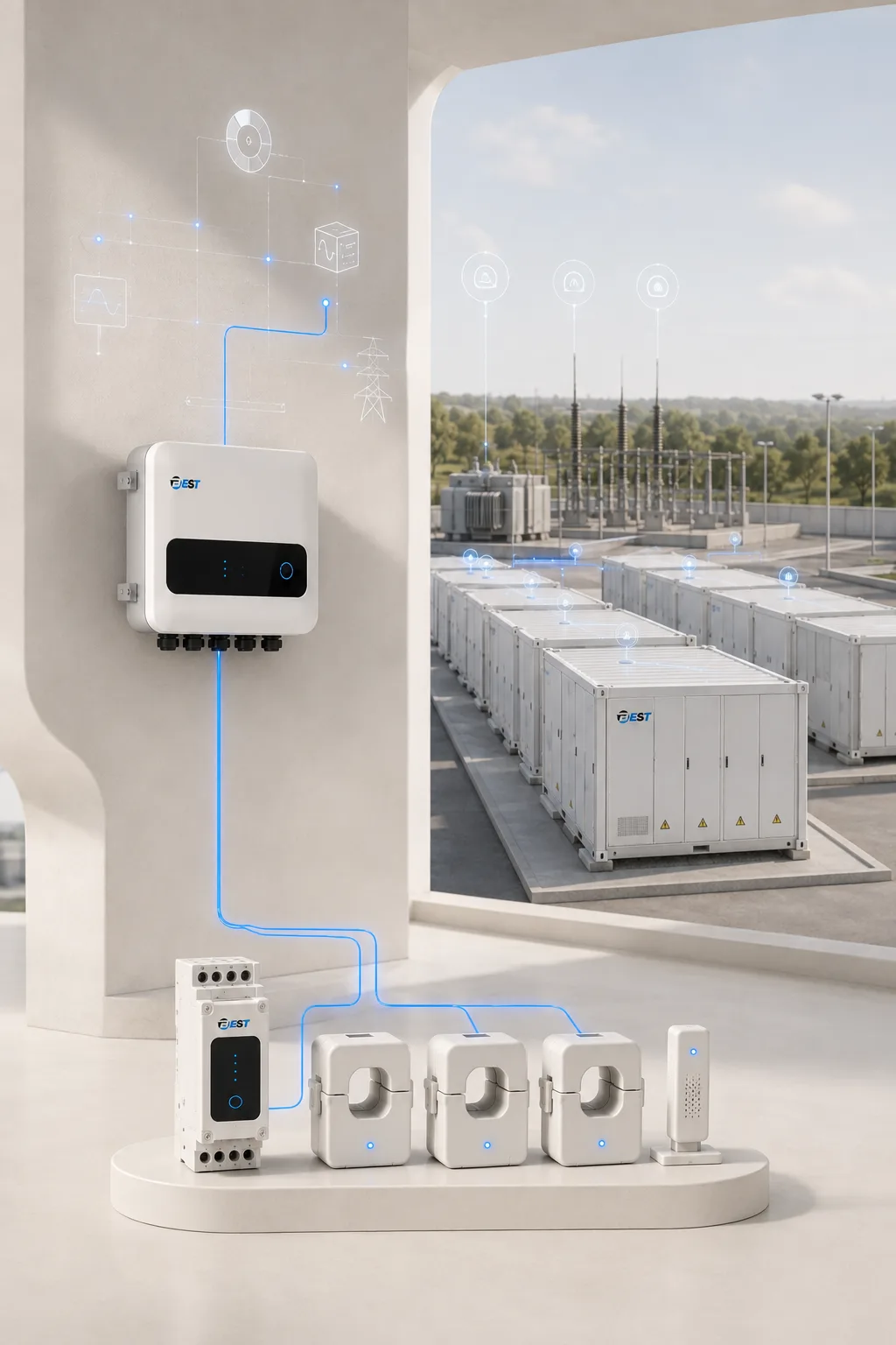 Dispositivi di gestione dell'energia con un'interfaccia di monitoraggio astratta