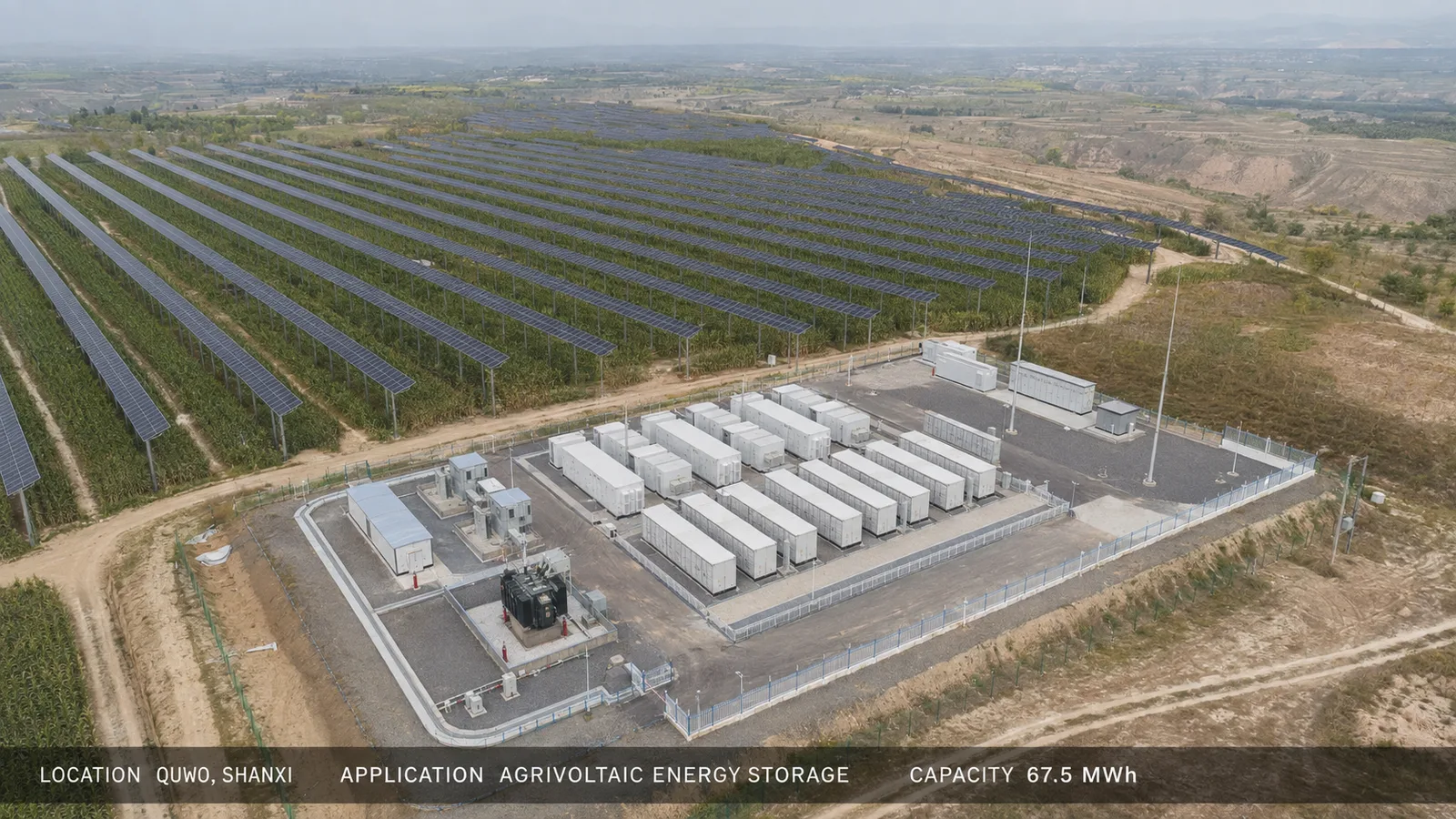 Agri-PV-Anlage und Energiespeicher in Quwo, Shanxi